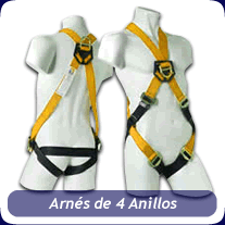 Arnés de 4 anillos