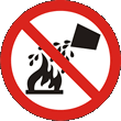 Prohibido Extinguir con Agua