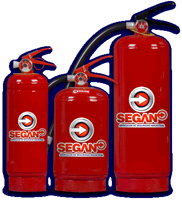 Extintores SEGAN PQS, CO2, H2O